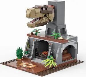 ZITIANYOUBUILD C5006 Fireplace Model with Dinosaur Head Building Toys Set 941 Parts