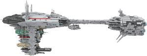 ZITIANYOUBUILD C4202 Medical Frigate Ship Spaceship Transport Model from Movie 5734 Parts