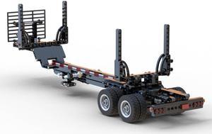 ZITIANYOUBUILD Custom MOC-138765 American Truck Logging Trailer Model 472 Parts Kids Gift