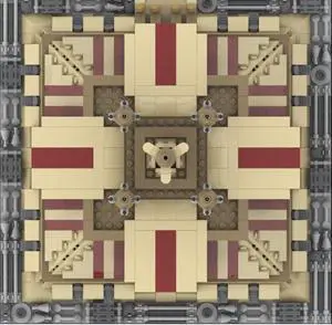 ZITIANYOUBUILD MOC-149512 Temple Model with Interior, Removable Roof and Wall Panels 2113 Parts