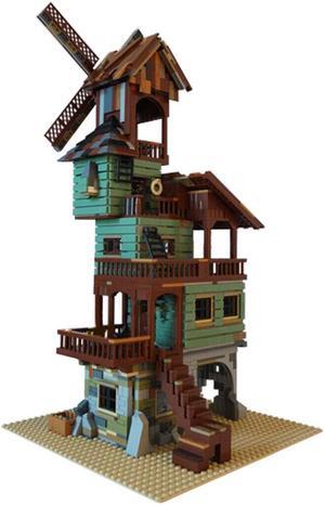 ZITIANYOUBUILD YOUFOY Modular Building: Old Mill Model Building Toys Set 1762 Bricks Gift