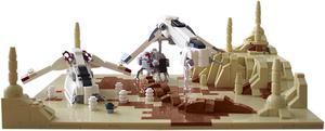ZITIANYOUBUILD C5195 Battle in Episode II with Ship and Walker from Movie 700 Parts