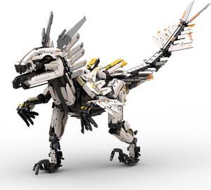 ZITIANYOUBUILD Custom MOC: C7962 Clawstrider Monster with Stand 7030 Parts from Game