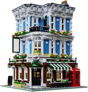 ZITIANYOUBUILD C4306 Modular Building London Style Street Corner Pub 3409 Parts Gift