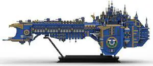 ZITIANYOUBUILD MOC-160650 Gloriana Class Battleship Flagship Spaceship with Stand 4906 Parts