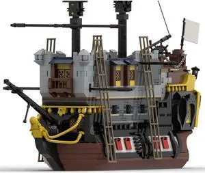 ZITIANYOUBUILD MOC-125401 Floating Castle on Pirate's Boat Ship Model 1988 Parts