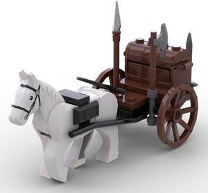 ZITIANYOUBUILD Custom MOC-87090 Medieval Supply Wagon 36 Parts Kids Gift for Christmas