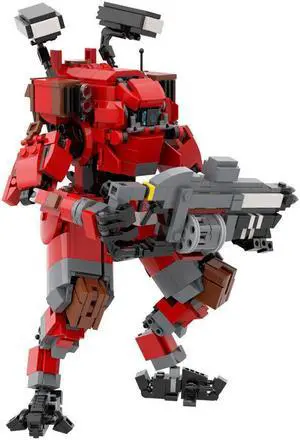 ZITIANYOUBUILD C9582 Red Robot Model Building Toys Set from Video Game 976 Parts for Adults