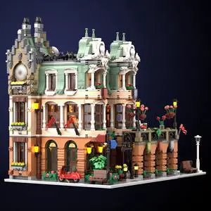 ZITIANYOUBUILD MOC-111728 Garden Palace Restaurant with Interior Modular Building 4552 Parts