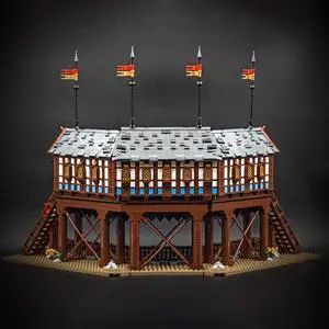ZITIANYOUBUILD MOC-152408 Medieval Tournament Grounds Model for Castle Collection 3186 Parts