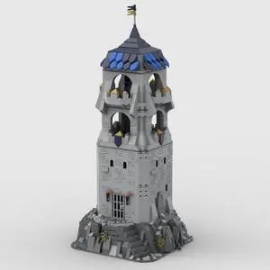 ZITIANYOUBUILD MOC-151395 Medieval Castle: Watch Tower - Modular with Full Interior 1420 Parts