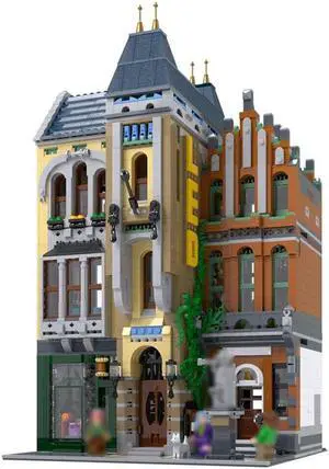 ZITIANYOUBUILD MOC-88234 Pet Clinic with Interior and Statue Modular Building 3598 Parts