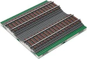 ZITIANYOUBUILD Custom MOC-117831 MILS Ballasted Double Track Train Track Model 423 Parts