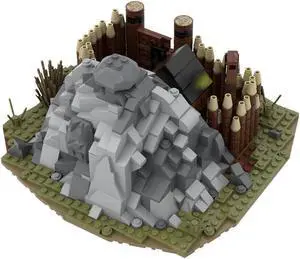 ZITIANYOUBUILD MOC-114319 Medieval Gold Mine Model Building Toys Set for Collection 756 Parts