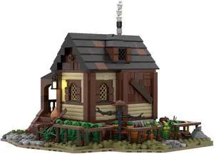 ZITIANYOUBUILD MOC-114425 Medieval Peasant`s House Model with Farm Building Toys Set 1043 Parts