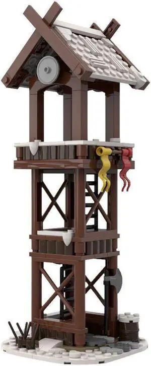 ZITIANYOUBUILD Custom MOC-95891 Winter Viking Tower Parts 306 Parts Kids Gift for Christmas
