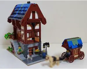 ZITIANYOUBUILD MOC-153710 Modular Medieval City Street House Model Building Toys Set 1683 Parts