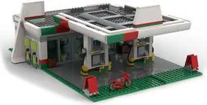 ZITIANYOUBUILD MOC-51513 Gas Station Model Building Toys Set for Collection 673 Parts