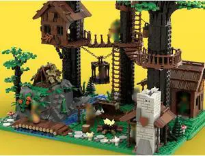 ZITIANYOUBUILD MOC-153885 Soldier Training Camp Forestmen's Headquarters 3084 Parts