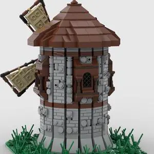 ZITIANYOUBUILD MOC-154793 Medieval Windmill Model for Castle Theme Buildng Toys 1144 Parts