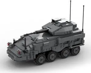 ZITIANYOUBUILD Custom MOC-114159 Military Tank Model 485 Parts Kids Gift for Christmas
