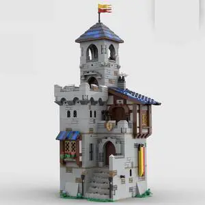 ZITIANYOUBUILD MOC-162144 Castle Keep New Version Fit for Modular Castle Walls 1381 Parts