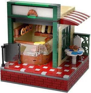 ZITIANYOUBUILD C4709 Street Bakery Shop Model Building Toys Set for Collection 530 Parts