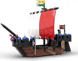 ZITIANYOUBUILD Custom MOC-119470 Sea Dragon Medieval Battleship 297 Parts Gift for Christmas