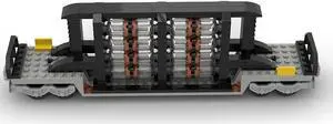 ZITIANYOUBUILD Custom MOC-88805 Nulcear Waste Uranium Rods Train Car 206 Parts for Christmas