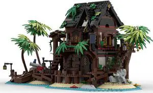 ZITIANYOUBUILD MOC-72271 3519 Parts Island Tavern Modification for 21322 & 31109 Building Set