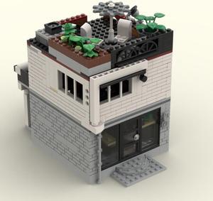 ZITIANYOUBUILD MOC-151456 10291 Alternate Build: Modular Hairdressers with Interior 857 Parts