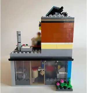 ZITIANYOUBUILD MOC-95668 Fish and Chips Shop with Interior Modular Building 613 Parts