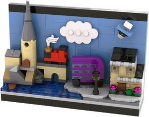 ZITIANYOUBUILD MOC-144241 Postcard Skyline Architecture Model with 4 Iconic Locations 231 Parts