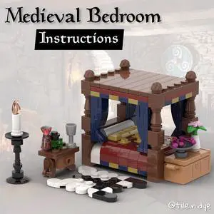 ZITIANYOUBUILD Custom MOC-119624 Medieval Bedroom Toys 206 Parts Kids Gift for Christmas