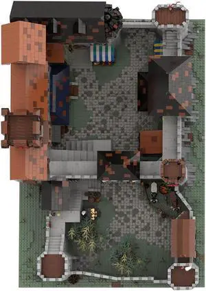 ZITIANYOUBUILD C7703 Medieval Castle Modular Building with Detailed Interior 10546 Parts