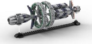 ZITIANYOUBUILD MOC-129155 Orbis Starport Station with Stand from Game 493 Parts 1:20000 Scale