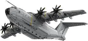 ZITIANYOUBUILD MOC-156206 Four-engine Turboprop Military Transport Cargo Aircraft 14793 Parts