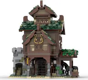 ZITIANYOUBUILD MOC-80710 MEDIEVAL STABLE Architecture for Medieval Castle & Village 1548 Parts