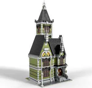 ZITIANYOUBUILD C4883 Modular Building: Haunted House with Full Interior 3723 Parts Gift