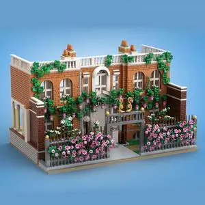 ZITIANYOUBUILD C7974 Villa with Iconic House Facade & Flowers from TV Series 3023 Parts