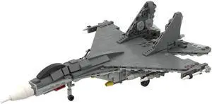 ZITIANYOUBUILD Custom MOC-143096 SU-35 Military-theme Aircraft Model 433 Parts Kids Gift