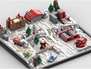 ZITIANYOUBUILD MOC-142272 Soviet Base Diorama Building Toys Set from Video Game 1646 Parts