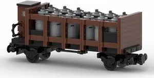 ZITIANYOUBUILD Custom MOC-133884 Acid Carrying Wagon with Brakemans Cab 407 Parts Kids Gift