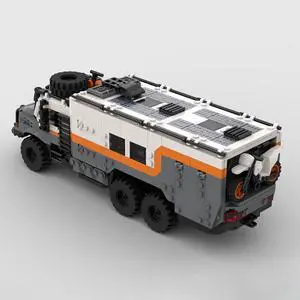 ZITIANYOUBUILD MOC-140755 Off-road Truck 6x6 for Overlanding Expedition with Interior