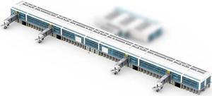 ZITIANYOUBUILD 19-in-1 Modular Airport Gate & Terminal BUNDLE with Full Interior 12300 Parts
