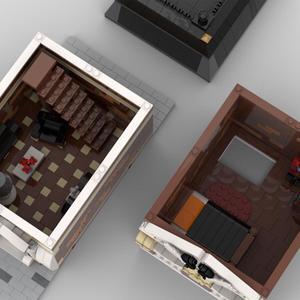 ZITIANYOUBUILD C4770 Modular Building: House Model Architecture with Interior 1622 Parts