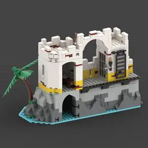 ZITIANYOUBUILD MOC-155822 6259 Remake: Small Jail Cell and Tower for Pirates Theme 726 Parts