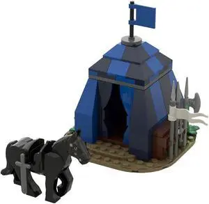 ZITIANYOUBUILD Custom MOC-86186 Medieval Tournament Tent 143 Parts Kids Gift for Christmas