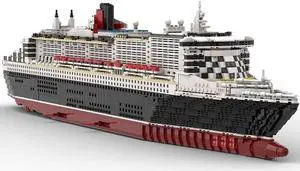 ZITIANYOUBUILD MOC-110500 Typical Cruise Ship Ocean Liner Model 1:375 Scale 5770 Parts