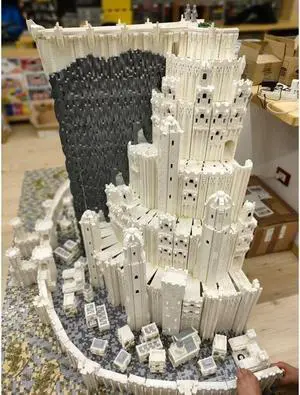 ZITIANYOUBUILD Minas Tirith Seven-walled Fortress City Modular Capital 99548 Parts